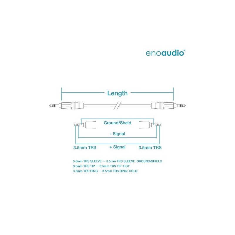 enoaudio Mogami 2893 Quad HiFi Audio Mini Jack Cable |