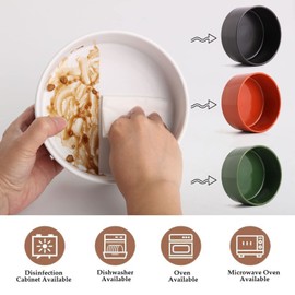 Petygooing Rust Green Elevated/Raised Ceramic Dog Bowl for Small Breeds, Dog Food Water Dish with Stand,Pet Feeding Bowl with Anti Slip Rubber for Cats and Small Dogs Puppy 13.5 OZ (5.1In / 1.7 Cups)