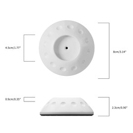 BalanceFrom Baby Gate Wall Protector, 4 Pack Wall Cups for Child Pressure Mounted Stair Safety Gate, Protect Walls Doorways from Pet Dog Gates, No Screw Need, White