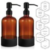 Homepicker 16 oz Hand and Dish Soap Dispenser Set for