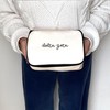 sockprints Delta Zeta Sorority Makeup Bag – Script Font Cosmetic