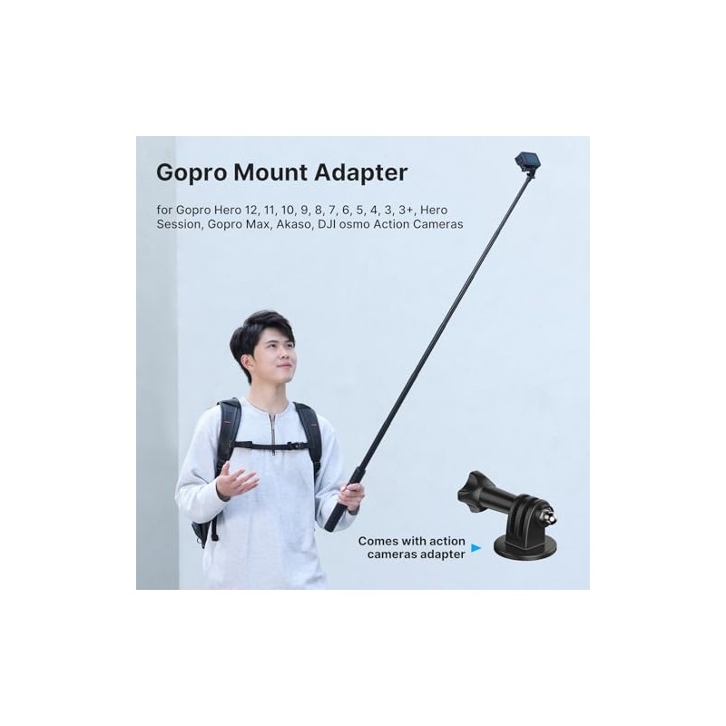ULANZI TT52 Extendable Selfie Stick 150CM,Trípode Invisible Trípode