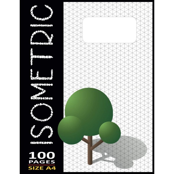 Isometric Drawing Book Orthographic Paper 3d Notebook Large 8.5"X11" Inches