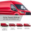 Voron Glass Tape-on Extra Durable Rain Guards for Ford Transit
