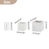 NUPTIO Wooden Box for Centerpiece Wedding: 12 Pcs Rustic Square