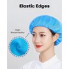 6-Pack Food Service Hair Nets, Reusable Unisex Elastic Chef Hat,Mesh