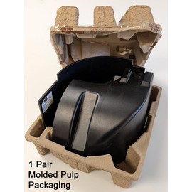 JAMMY Front Corner Cap Pair for Enclosed Trailers, Trucks & Dry Vans, Aluminum, TCC1 Series (TCC1KT, Black Powder Coated Textured Finish, TCC1KT)