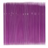50Pcs Knitting Needles Purple Assorted Size Stainless Steel Ergonomic Metal