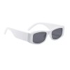 Unbranded White Frame Retro Swift Sport Rectangle Black Tint Lens