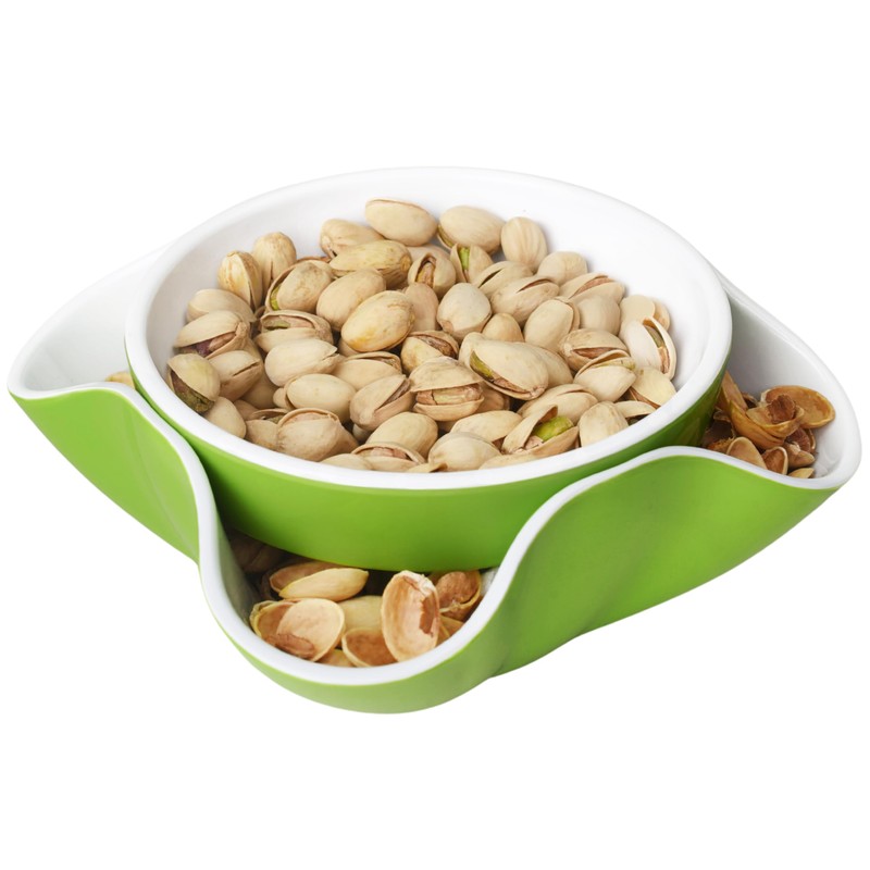 Seabella Stackable Party Snack Bowls , Pistachio & Peanut Bowls