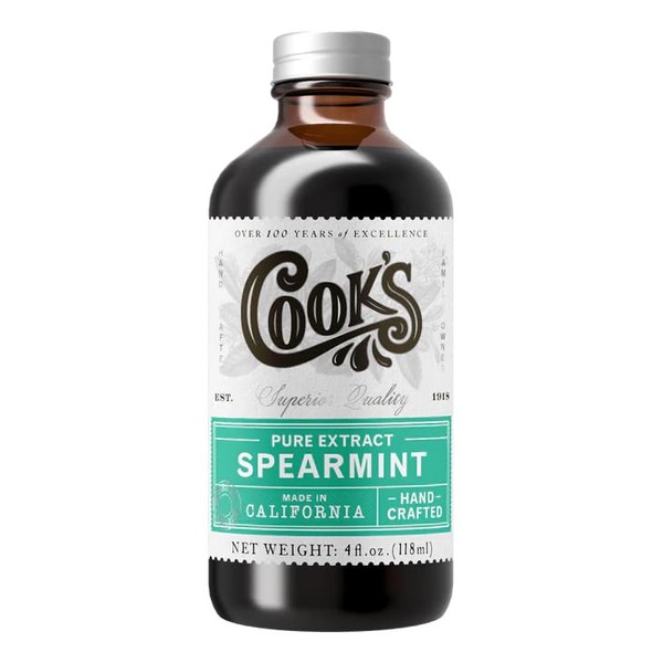 Cook's, Spearmint Extract for Baking, Candies, Chocolates, Tea, Beverages, 4