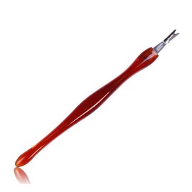 VICASKY 10Pcs Nail Art Tools Professional Cuticle Pusher Dead Skin Remover Fork for Manicure Pedicure Durable Non Slip Handle Essential Nail Care Kit Red