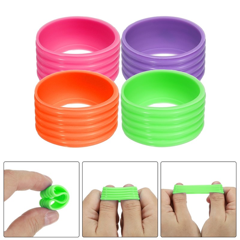 PATIKIL Badmin Tong Racket Handle Grip Ring 8PCS Racket Repair