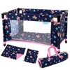 Toy Baby Crib for Dolls, Travel-Friendly Doll Bed for Baby