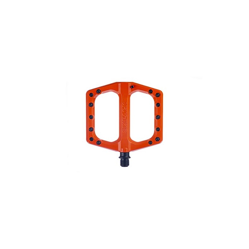 Sixpack Racing Menace Unisex Adult Flat MTB Pedals, Orange, One