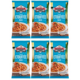Louisiana Fish Fry Cajun Etouffee Mix 2.65oz (Pack of 6) - Easy and Delicious Etouffee in Minutes - Elevate with Crawfish, Shrimp, Chicken, Rice, Pasta, Grits and More - Louisiana Fish Fry Etoufee Mix is an Easy Way to Create Classic Cajun Dishes at Home