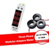 Three Phase Ammeter, 3 Phase 3 Digit Display, Mini DIN