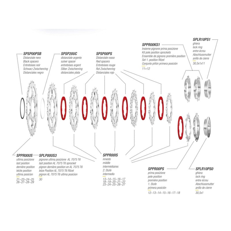 Miche Unisex's Primato 10 Speed Shimano Cassette, 12/27