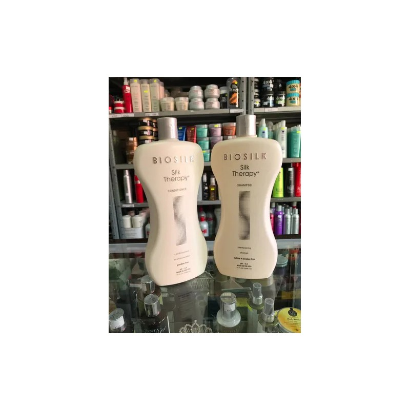 Biosilk Silk Therapy Kit Shampoo Y Acondicionador 2012 Ml