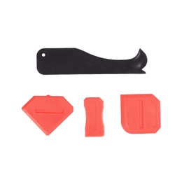 WOLVINA 4 Pcs Orange Silicone Caulking Tools, Compatible Sealant Caulk Tool Kit Finishing Tools, Sealing Kit for Kitchen Bathroom Floor Sink Joint/Home Renovatio