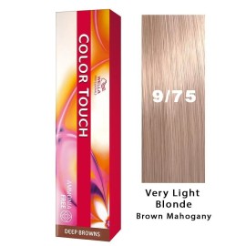 Wella Color Touch  Hair Color 9/75 Very Light Blonde/Brown Mahogany