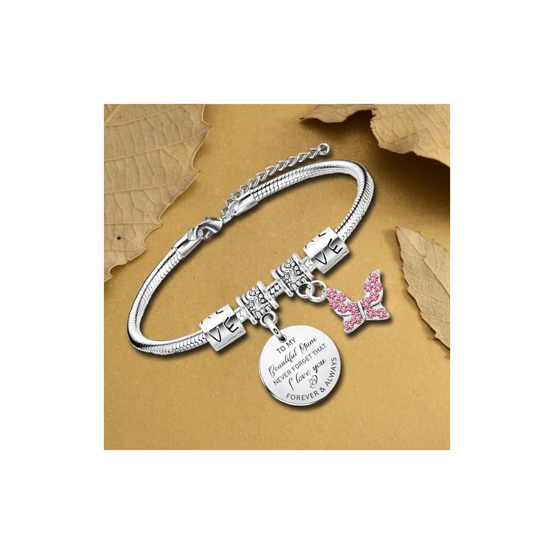 Waeceip Mum Bracelet Gifts for Mother Bracelet from Son and