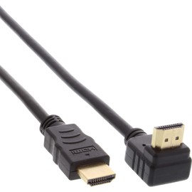 InLine 17055V HDMI Cable Angled HDMI High Speed with Ethernet Male / Male Connectors 0.5 m Black