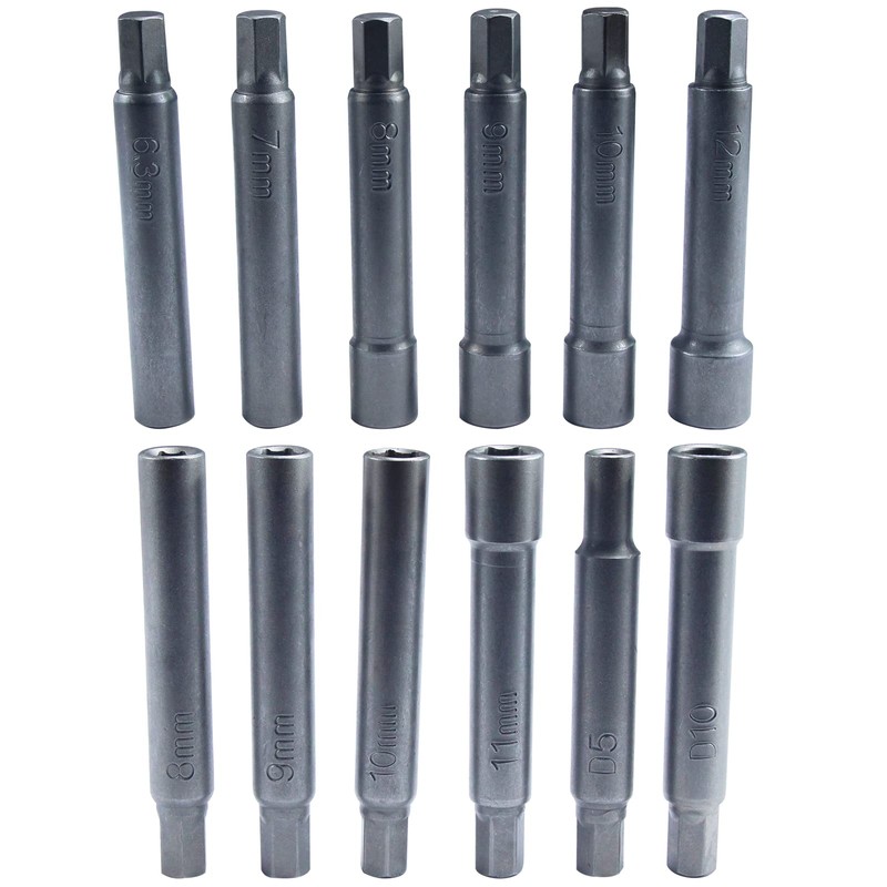 UTMALL 43pc Shock Absorber Strut Nut Go-Thru Socket Set Kit