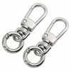 LMAPUR, Set of 2, Hook Key Chain, Metal Detachable Double