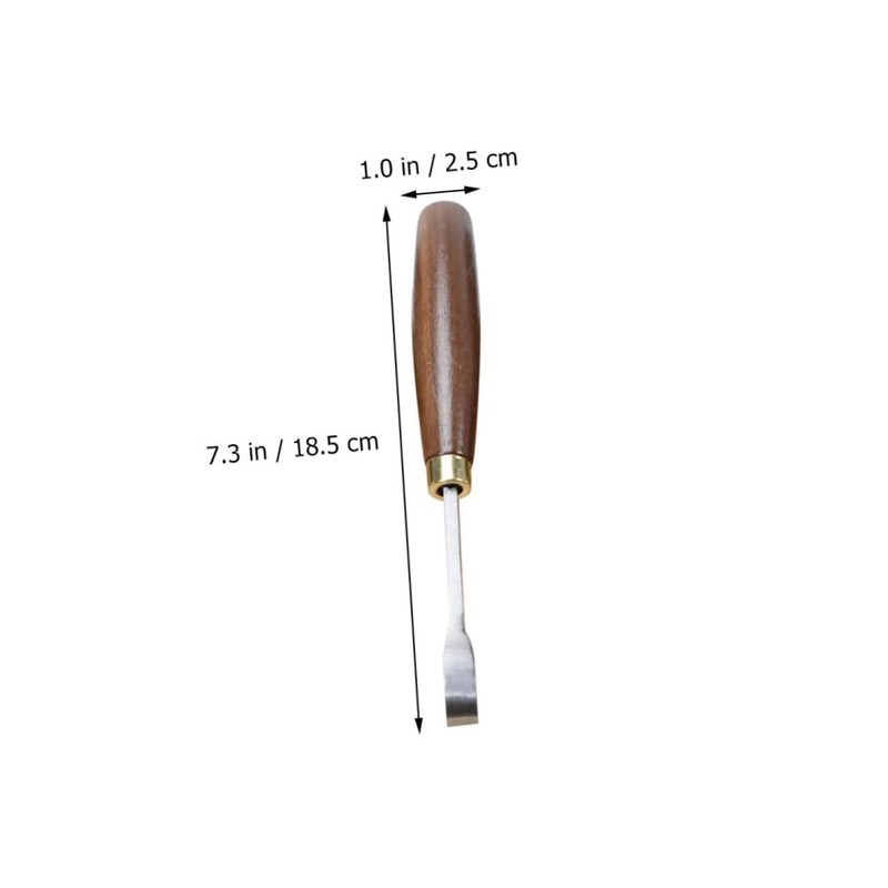 Tofficu 6pcs Walnut Handle Wood Carving Chisel Set Durable Hand