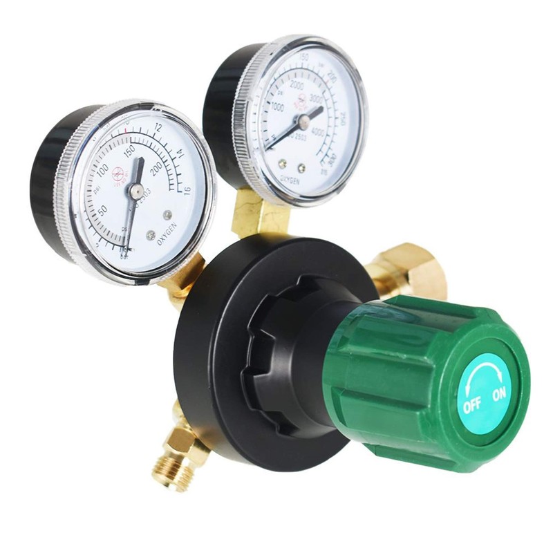 findmall CGA 540 Oxygen Regulator for Welding Gas Gauge 145PSI