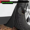 Front & Rear Mud Flaps Splash Guards Compatible for Dodge