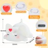 Luditek Sweet Heart Elephant Night Light for Kids, 3 Levels