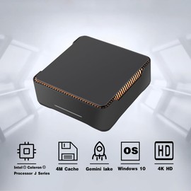 Kayoote Mini PC Windows 10 Pro, Intel J4125(Up to 3.4GHZ), 8GB+128GB Mini Computers, Small PC Desktop 4K/WiFi/HDMI/BT/Dual HDMI for Home, Office