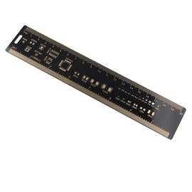 HALJIA 20cm 7.8" Multifunctional PCB Ruler Measuring Tool Relevant Information for PCB Design Electronic Component Reference Units Compatible with Electronic Engineers Geeks Makers Arduino Fans