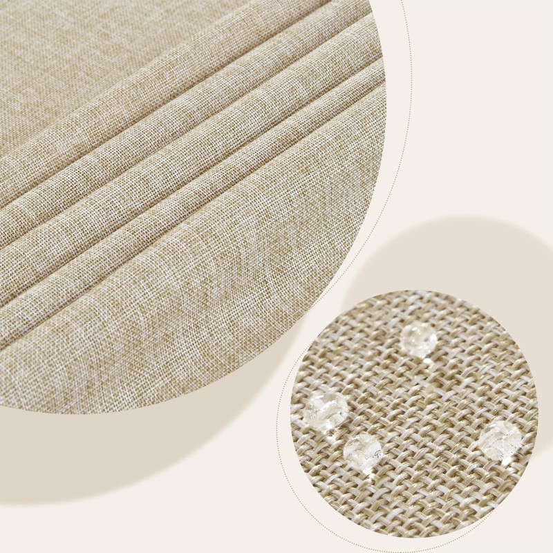 LUOLUO Tablecloth Rectangular Waterproof Faux Linen Table Cover Kitchen Cafe