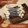TLKKUE 60Pcs Wool Daubers with Metal Handle, Wool Daubers Ball