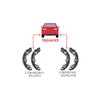 Balatas Tambor Traseras Cerámica Compatibles Para Suzuki Ignis 2017-2023