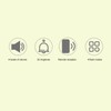 Wireless Pet Doorbell with Transmitter Receiver 4 Flashing Modes Touch