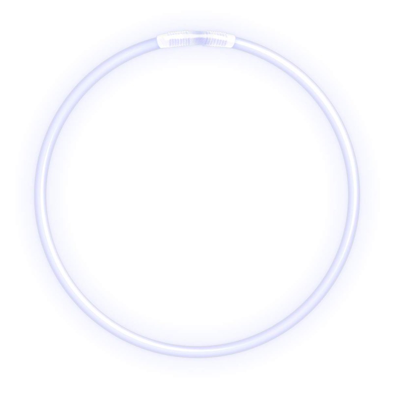 FlashingBlinkyLights 50 22" Premium Glow Stick Necklaces in White