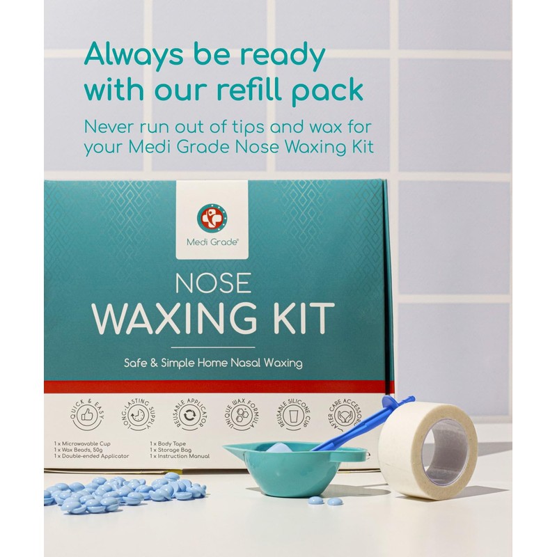 Medi Grade Nose Waxing Beads and Replacement Tips for the