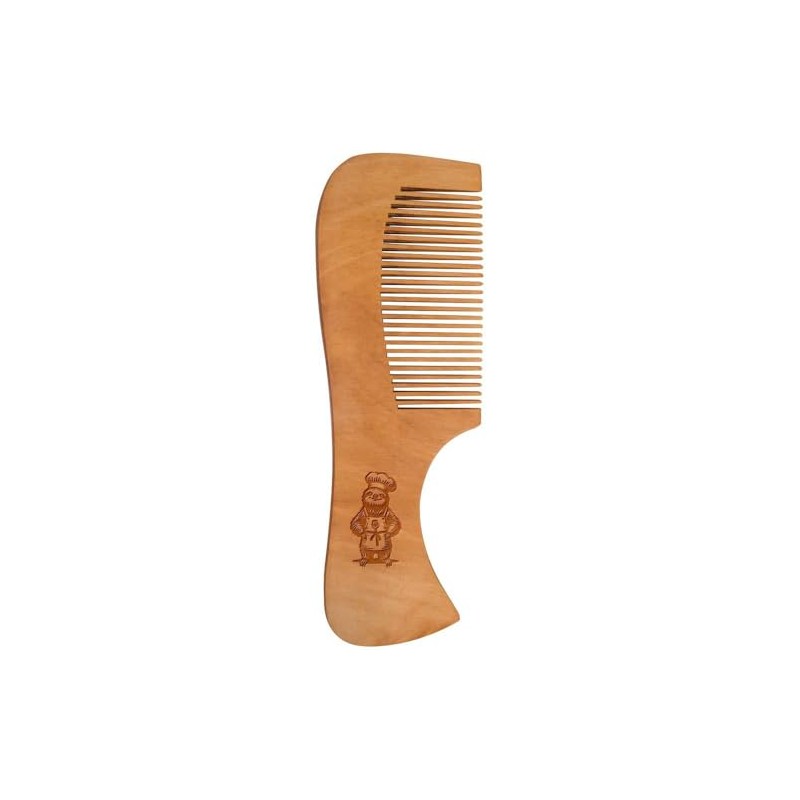'Sloth Chef Wearing Apron' Wooden Comb (HA00055971)
