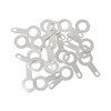PZRT 50pcs Silver-Plated Copper Single Head Soldering Terminal M5.2 Circular