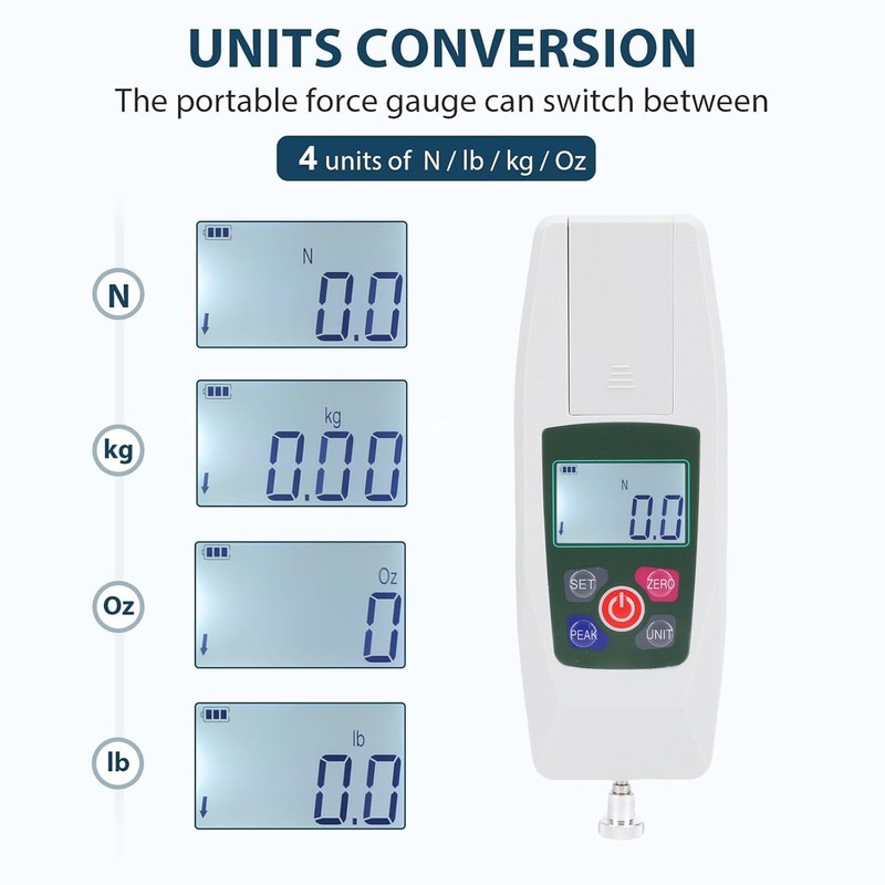 Digital Force Gauges, 5N Push Pull Gauges Portable Force Meter