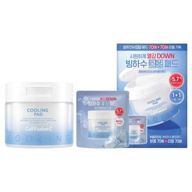 Cellfusionc Post Alpha Cooling Pad + Refill Pack 70p Set, 70 Sheets, 1 Set / 셀퓨전씨 포스트 알파 쿨링 패드 + 리필팩 70p 세트, 70매입, 1세트