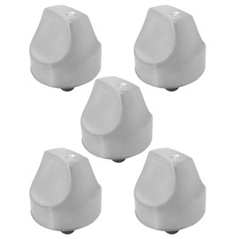 5Pcs LINGSEE-New for GE Cafe Range Burner Control Knob Replacement Part WB03X25889 for CGP350SET3SS,CGP350SET4SS, Replace LP16392, WB03X32194, 4920893,Stainless Steel