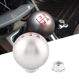 Perilla de cambio de marchas, 5 velocidades y 6 velocidades Coche de aluminio Palanca de cambios de aluminio Palanca de cambio de bola Palanca de la palanca de cambios(6 Speed)