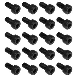 ECSiNG Pack of 48 Bicycle Pedal Bolts Screws M4 x 8 mm Hex Socket Thread Screws 40Cr Pedal Pin Compatible with Horizon Pro Sam Hill Flat CL Black