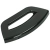 SPARES2GO Black Door Handle for Hotpoint Washing Machine