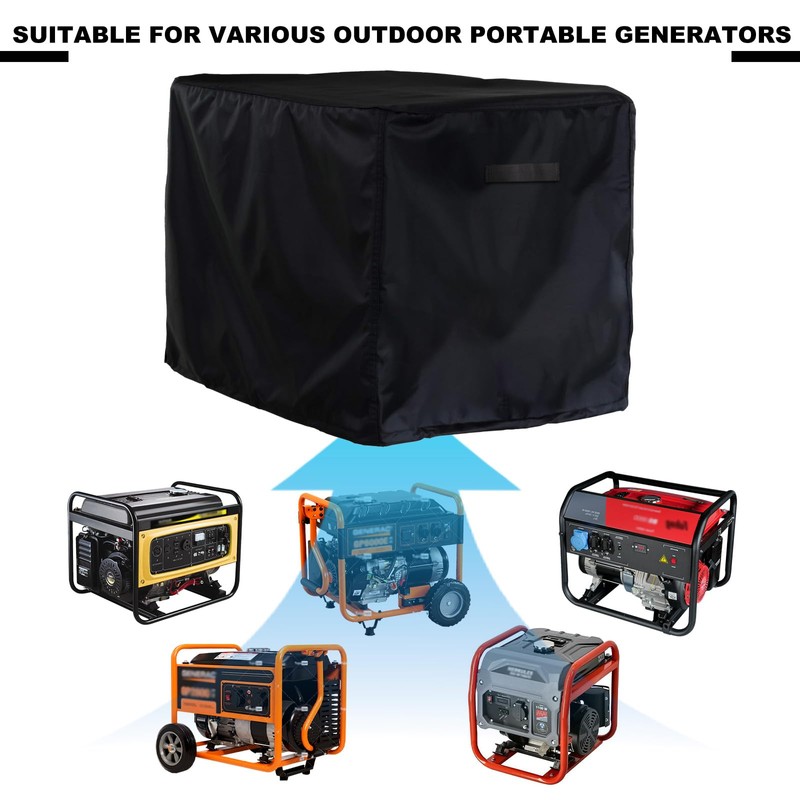 Waterproof Generator Cover 28x26x24 Inches, 600D Heavy-Duty Oxford Fabric, Dustproof